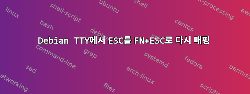 Debian TTY에서 ESC를 FN+ESC로 다시 매핑