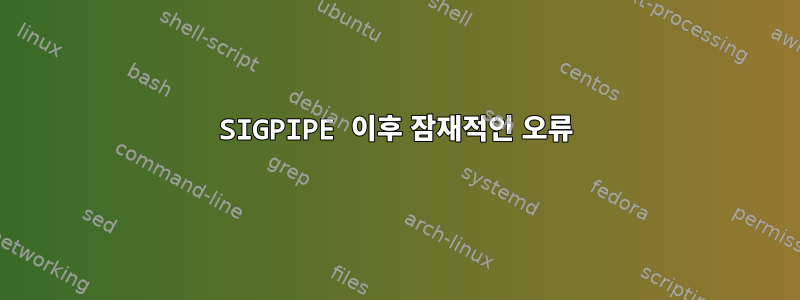 SIGPIPE 이후 잠재적인 오류