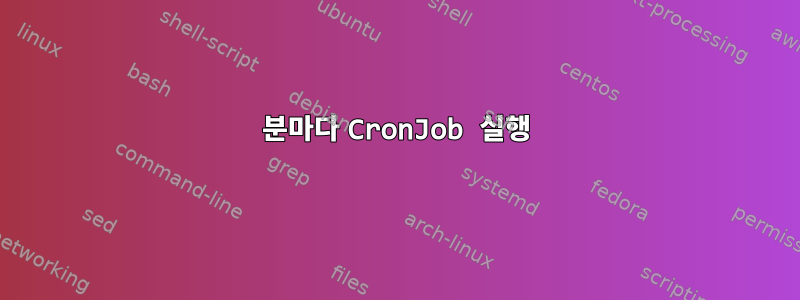 25분마다 CronJob 실행