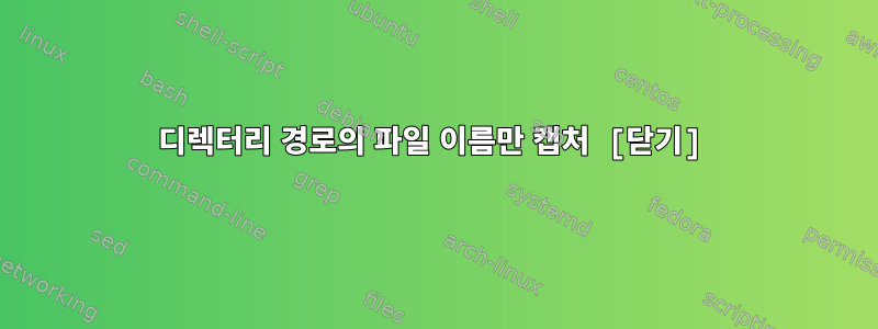 디렉터리 경로의 파일 이름만 캡처 [닫기]