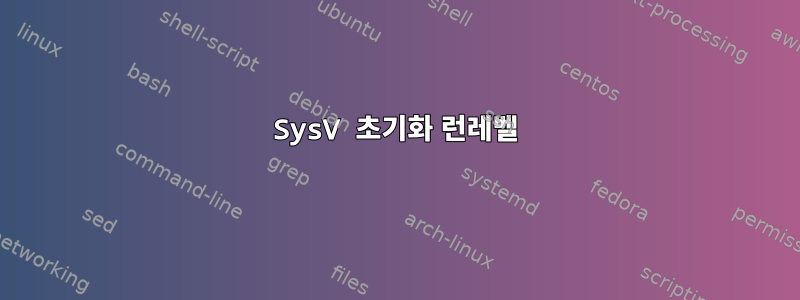 SysV 초기화 런레벨