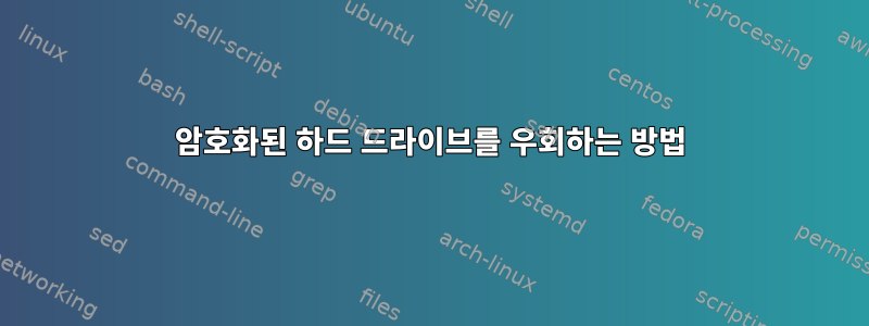 암호화된 하드 드라이브를 우회하는 방법