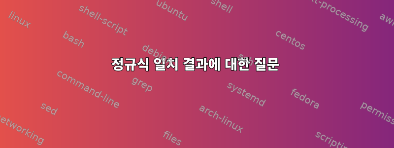 정규식 일치 결과에 대한 질문