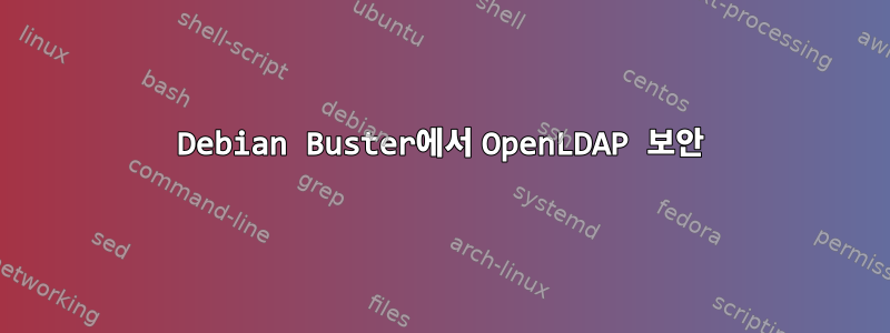 Debian Buster에서 OpenLDAP 보안