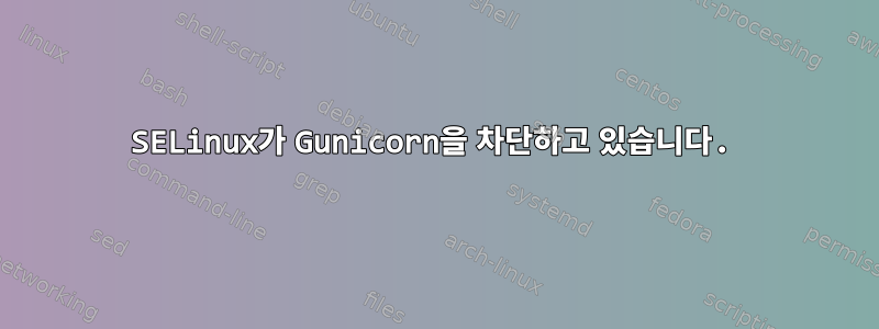 SELinux가 Gunicorn을 차단하고 있습니다.