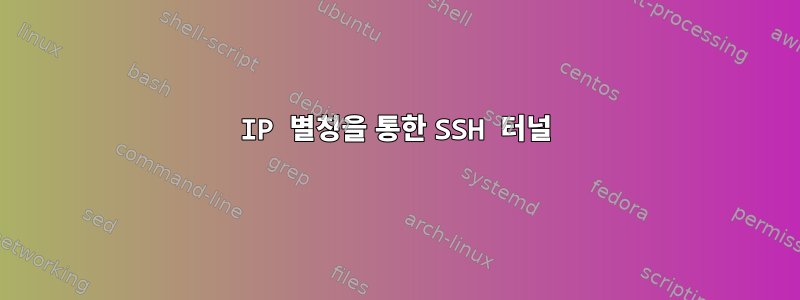 IP 별칭을 통한 SSH 터널