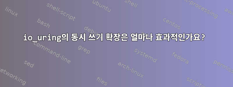 io_uring의 동시 쓰기 확장은 얼마나 효과적인가요?