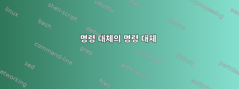 명령 대체의 명령 대체