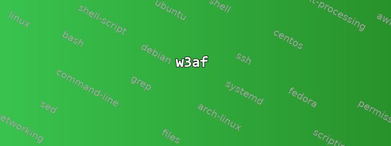 w3af