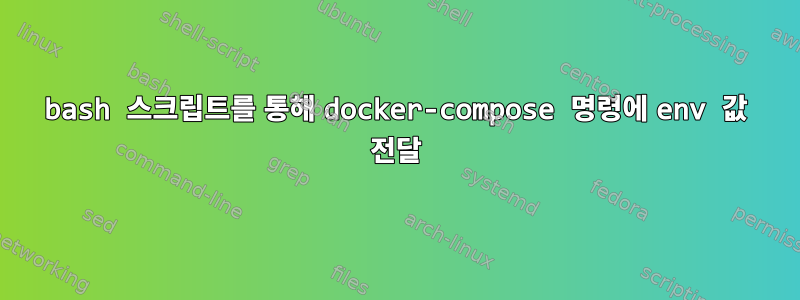 bash 스크립트를 통해 docker-compose 명령에 env 값 전달