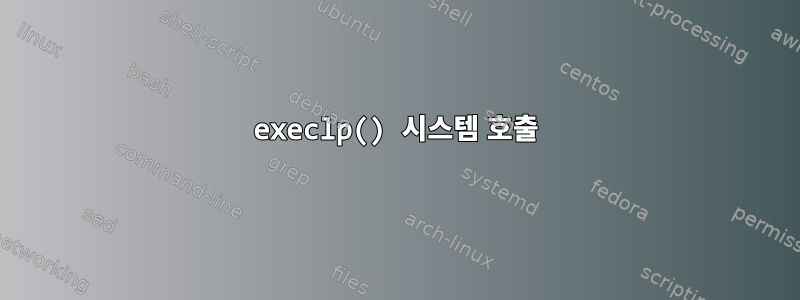 execlp() 시스템 호출