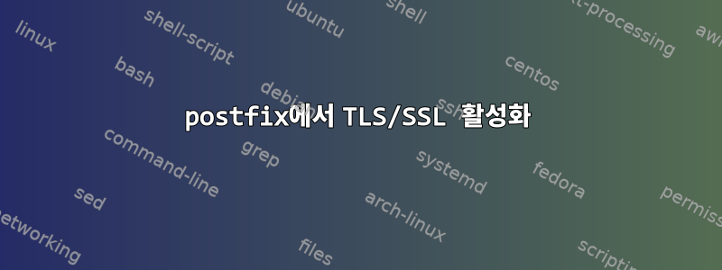 postfix에서 TLS/SSL 활성화