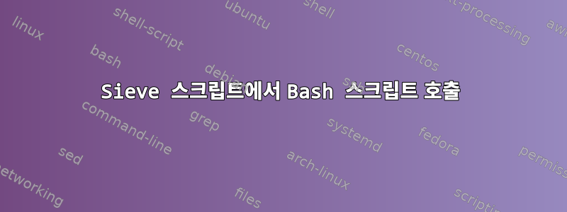 Sieve 스크립트에서 Bash 스크립트 호출