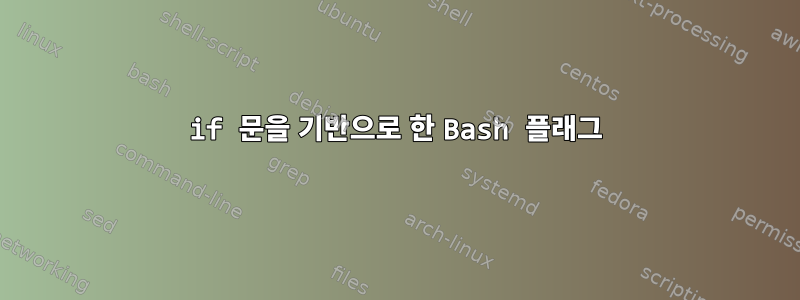 if 문을 기반으로 한 Bash 플래그