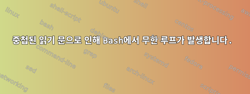 중첩된 읽기 문으로 인해 Bash에서 무한 루프가 발생합니다.