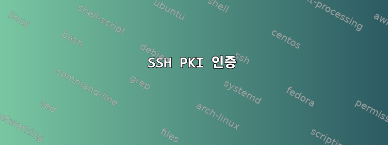 SSH PKI 인증