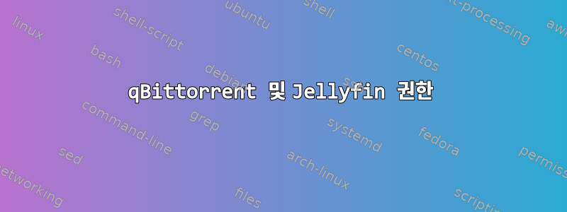 qBittorrent 및 Jellyfin 권한