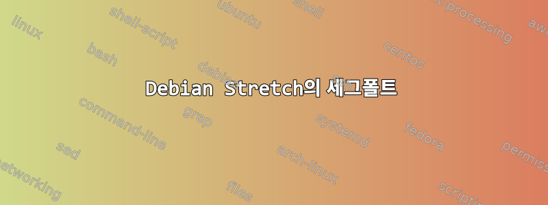 Debian Stretch의 세그폴트