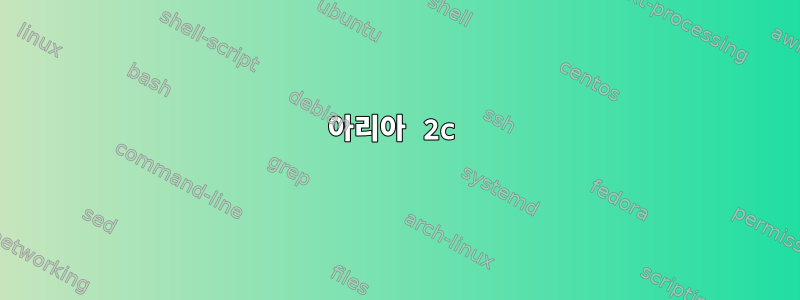 아리아 2c