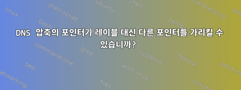 DNS 압축의 포인터가 레이블 대신 다른 포인터를 가리킬 수 있습니까?