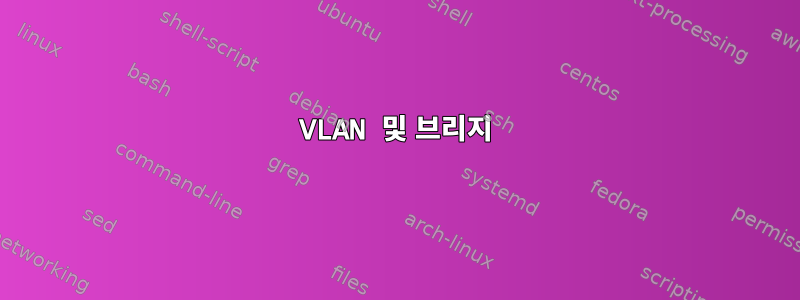 VLAN 및 브리지