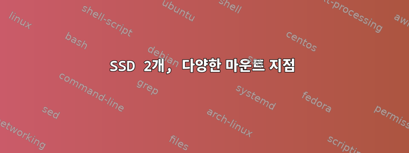 SSD 2개, 다양한 마운트 지점