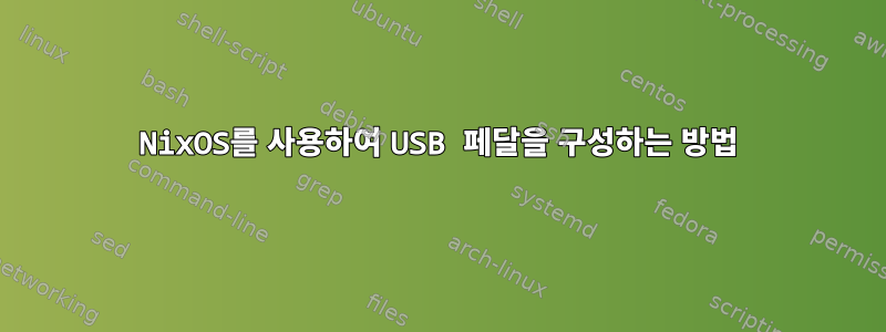 NixOS를 사용하여 USB 페달을 구성하는 방법