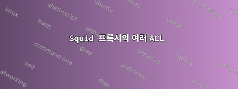 Squid 프록시의 여러 ACL