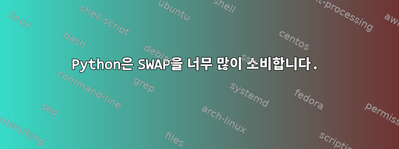 Python은 SWAP을 너무 많이 소비합니다.