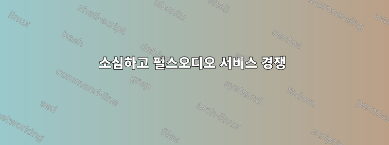 소심하고 펄스오디오 서비스 경쟁