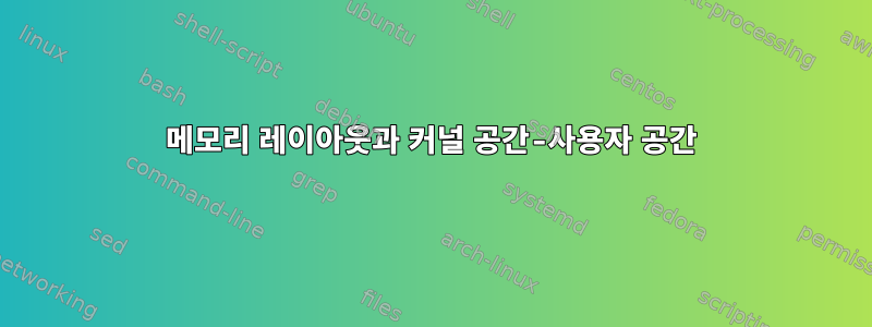 메모리 레이아웃과 커널 공간-사용자 공간