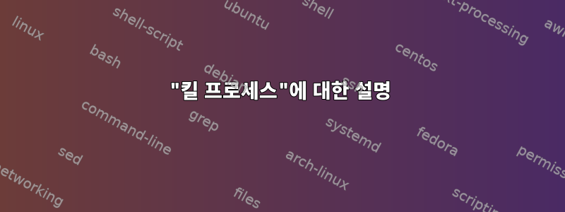 "킬 프로세스"에 대한 설명