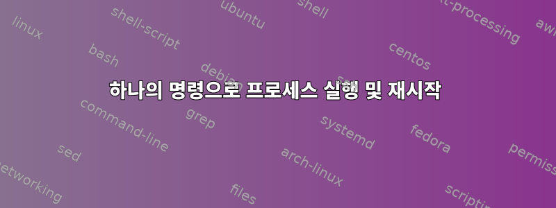 하나의 명령으로 프로세스 실행 및 재시작