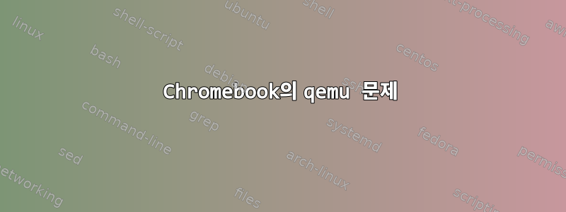 Chromebook의 qemu 문제