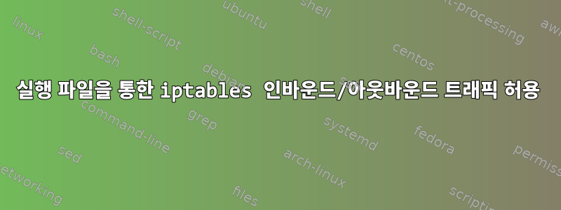 실행 파일을 통한 iptables 인바운드/아웃바운드 트래픽 허용