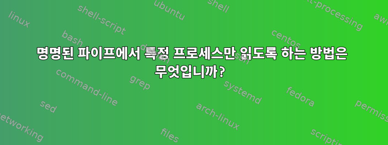 명명된 파이프에서 특정 프로세스만 읽도록 하는 방법은 무엇입니까?