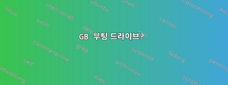 20GB 부팅 드라이브?