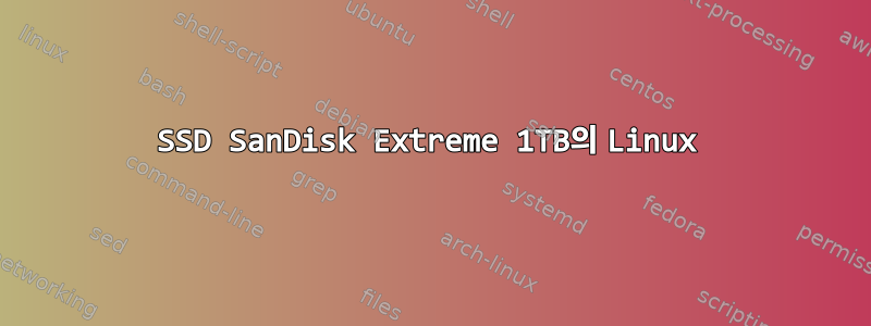 SSD SanDisk Extreme 1TB의 Linux