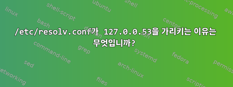 /etc/resolv.conf가 127.0.0.53을 가리키는 이유는 무엇입니까?