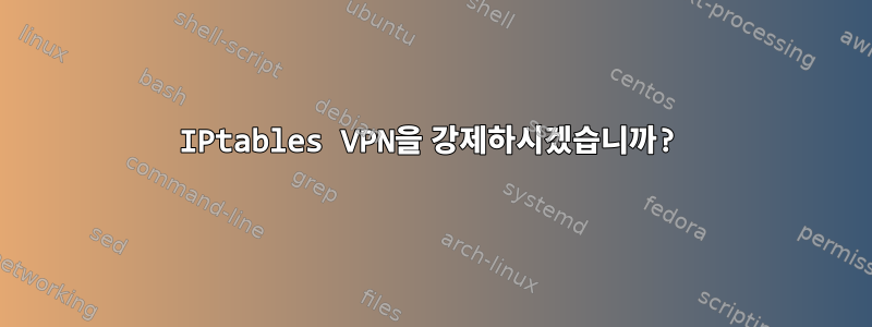 IPtables VPN을 강제하시겠습니까?