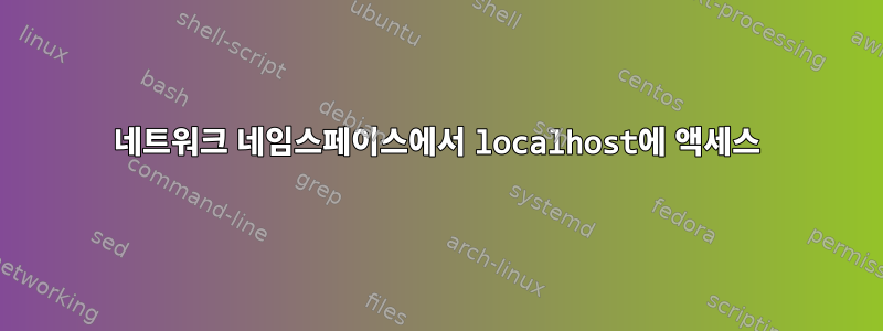 네트워크 네임스페이스에서 localhost에 액세스