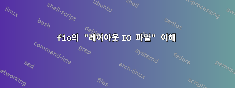 fio의 "레이아웃 IO 파일" 이해