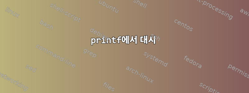 printf에서 대시