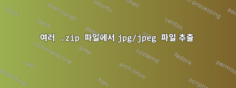 여러 .zip 파일에서 jpg/jpeg 파일 추출