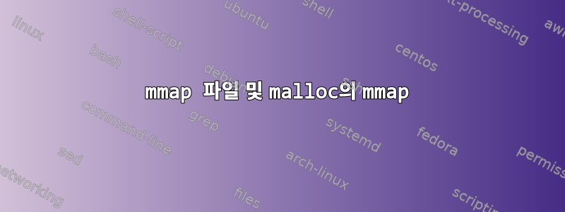 mmap 파일 및 malloc의 mmap