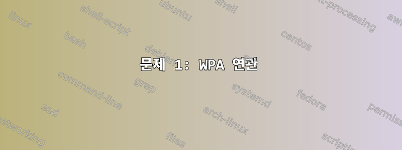 문제 1: WPA 연관