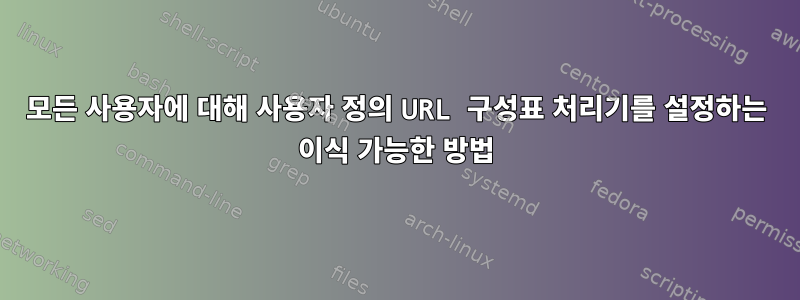 모든 사용자에 대해 사용자 정의 URL 구성표 처리기를 설정하는 이식 가능한 방법