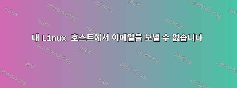 내 Linux 호스트에서 이메일을 보낼 수 없습니다