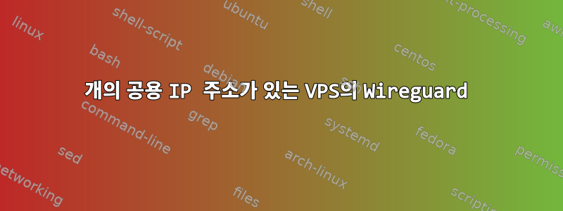 2개의 공용 IP 주소가 있는 VPS의 Wireguard