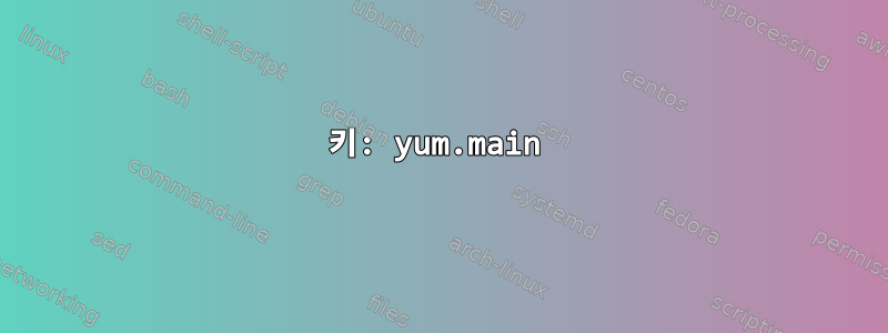 키: yum.main